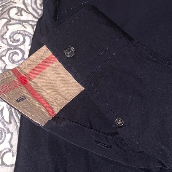 Burberry Button Down- Stretch Cotton Poplin Shirt - Picture 3 of 6